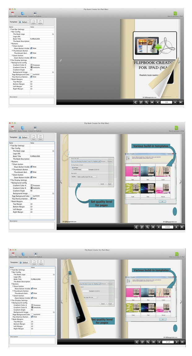 screenshots for Image to FlipBook Creator for iPad