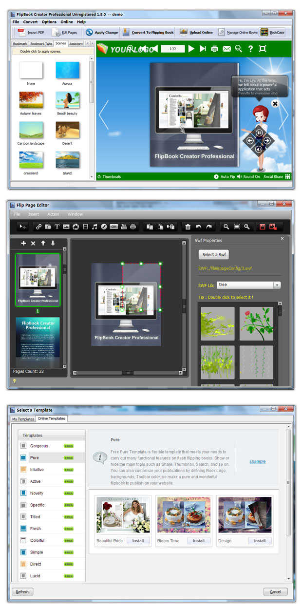 screenshots for FlipBook maker Professional