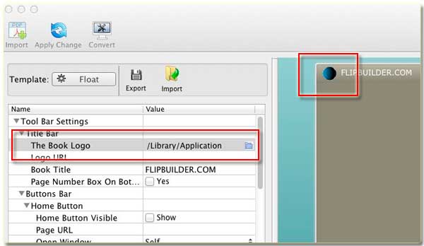 FlipBook Creator for MAC allows you to print Logo