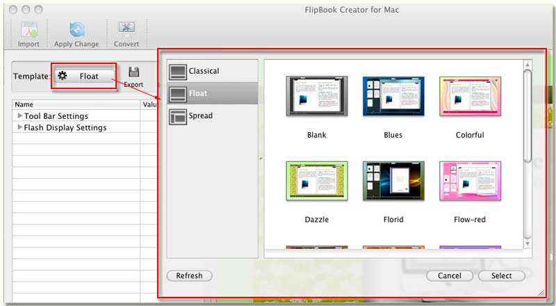 FlipBook Creator for MAC templates