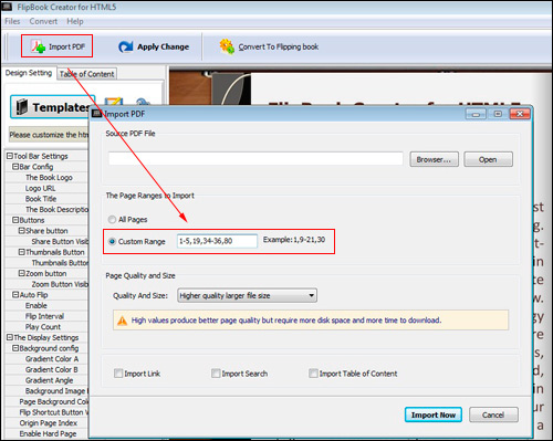 Flipbook-creator-for-html5-page-range-settings