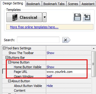 Use Flash Book Flipper to add a Link Button on your flipbook.