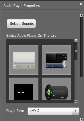 Can I add sound player into flipbook by Flipbook Digital Publishing Software?