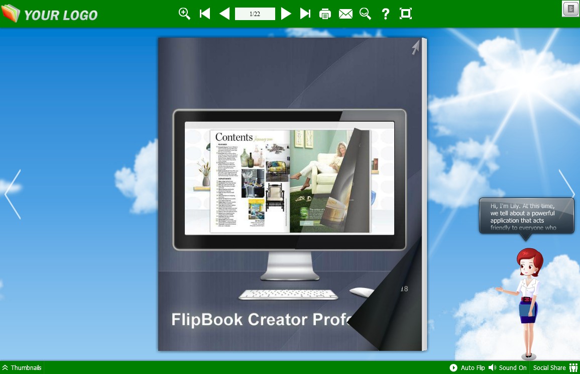 embed flipbook