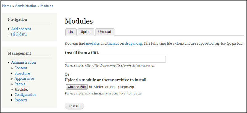 Activate the Flipbook Drupal Plugin