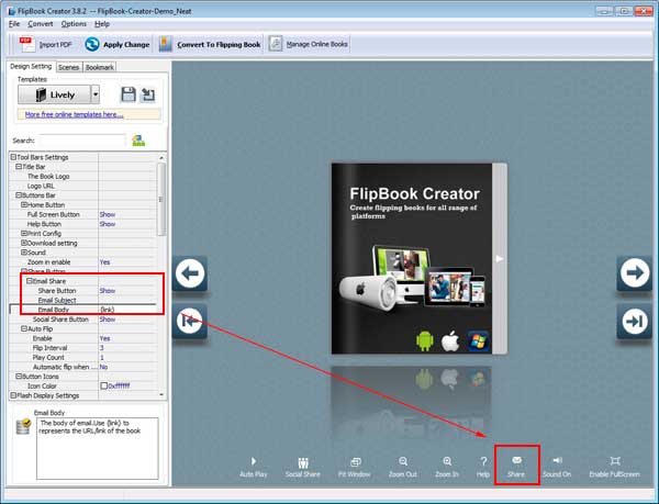 email-share-flipbook-url