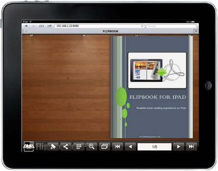FlipBook Creator for iPad flip buttons hidden