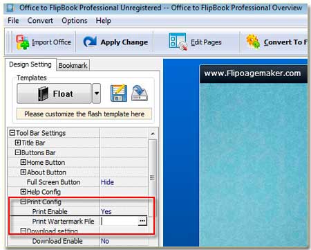 Office to flipbook professional enable readers to print