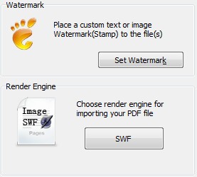 How can I add image watermark in my flipbook by Flip Book PDF software?