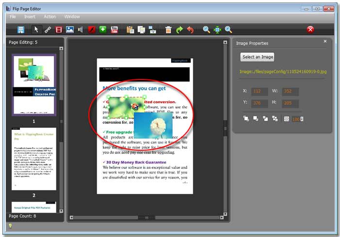 reverse the two images' layer stack-up