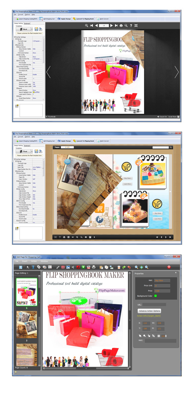 screenshots for Powerpoint to Flip ShoppingBook Maker