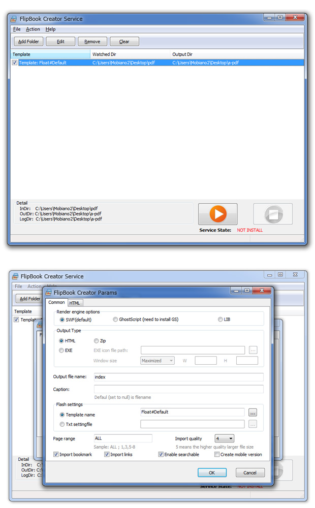 FlipBook Creator Service screenshot
