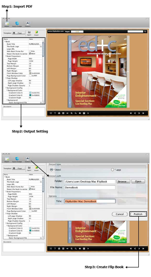 Boxoft Flipbook Digital Publishing Software for Mac Screenshots
