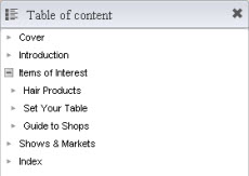 create Table of contents for flipbook create Table of contents for flipbook