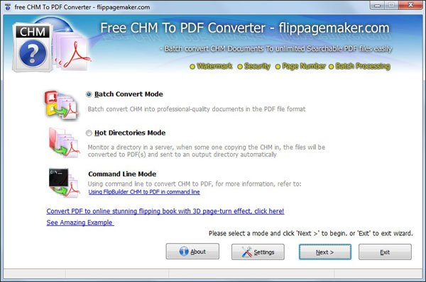 FlipPageMaker CHM to PDF 1.0.0 full