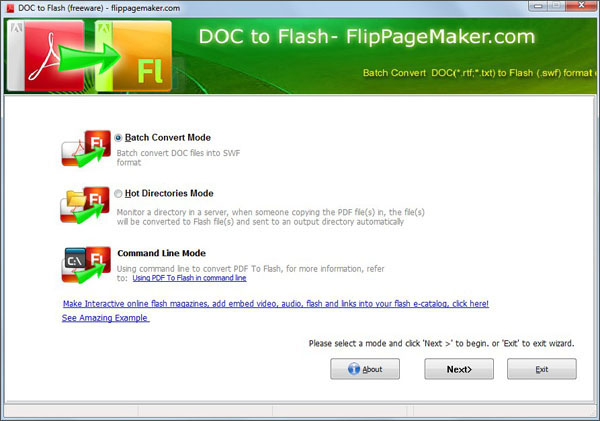 FlipPageMaker Doc to Flash (SWF) screenshot FlipPageMaker Doc to Flash (SWF) screenshot
