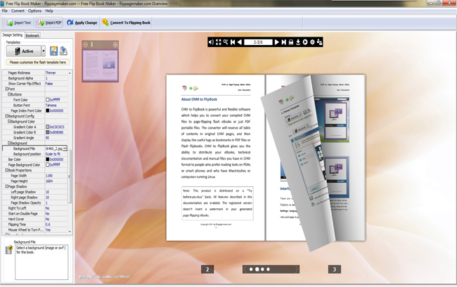 Windows 7 FlipPageMaker Free Flip Book Maker 1.0.0 full