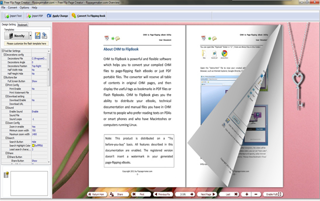 Windows 7 FlipPageMaker Free Flip Page Creator 1.0.0 full