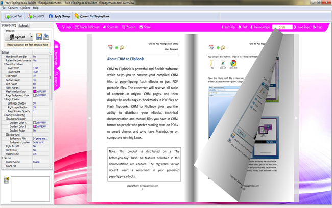 FlipPageMaker Free Flipping Book Builder 1.0.0 full