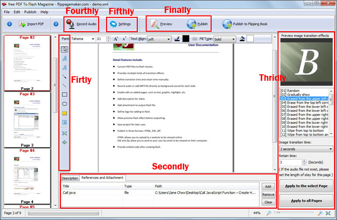FlipPageMaker Free PDF to Flash Magazine 1.0.0 full