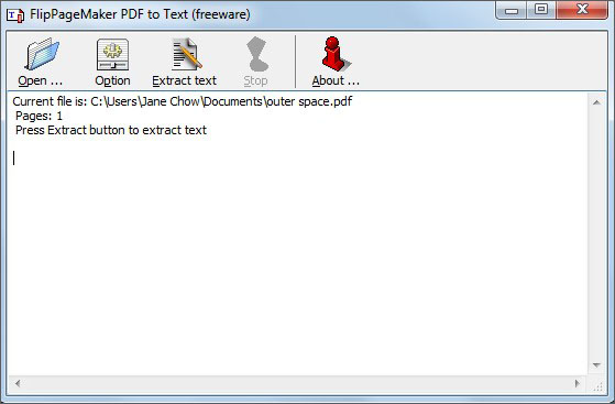 Free PDF to text