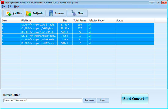 FlipPageMaker PDF 2 Flash SWF convert freeware 