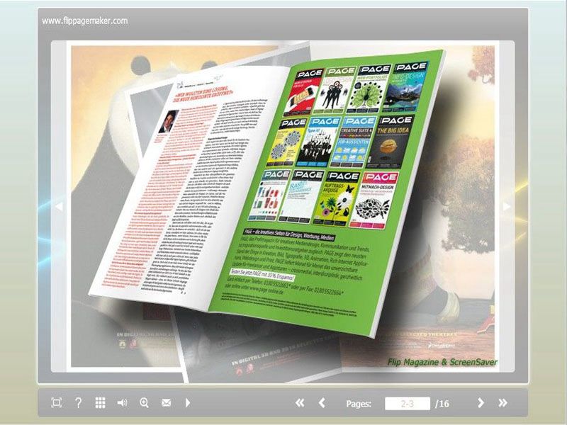 FlipPageMaker - Flipping Book for flower screen shot