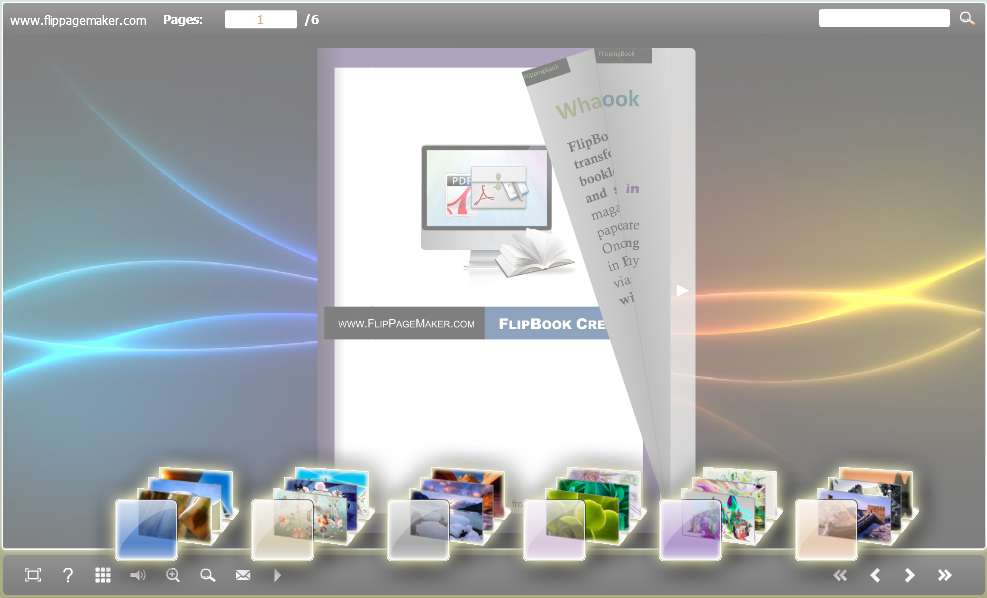 FlipBook Creator Themes Pack - water-drop screen shot