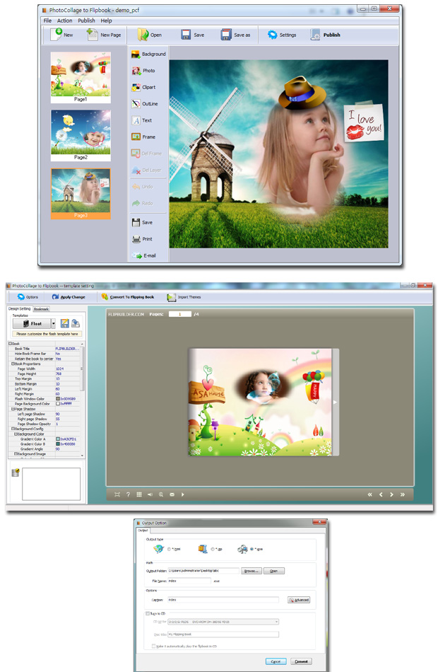 Windows 7 PhotoCollage to FlipBook 3.2.2 full