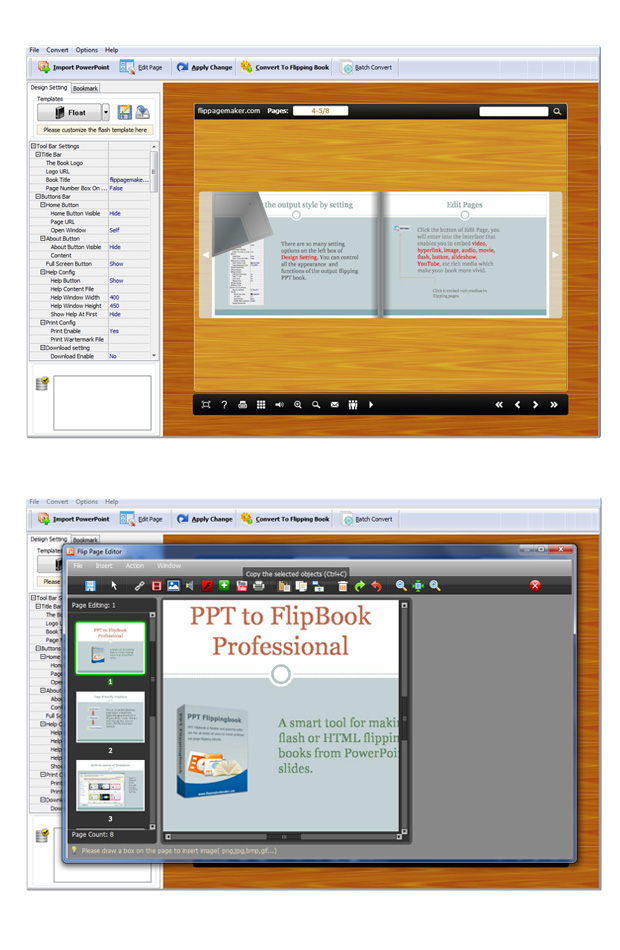 Windows 7 PPT to FlipBook Professional 1.7.2 full