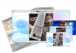 Bluetear theme of templates help quick building page-flipping books