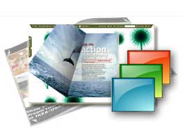 free pure-water templates help you quick create flipping online publications.