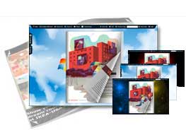 Windows theme of templates help quick building page-flipping books