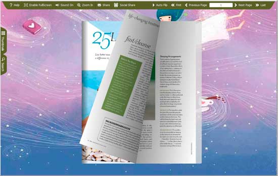 FlipBook Creator Themes Pack - Fairy screen shot