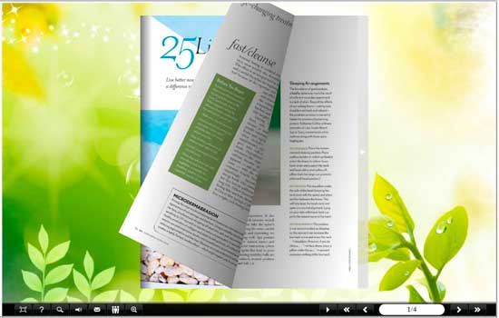 FlipBook Creator Themes Pack - Leaves screen shot