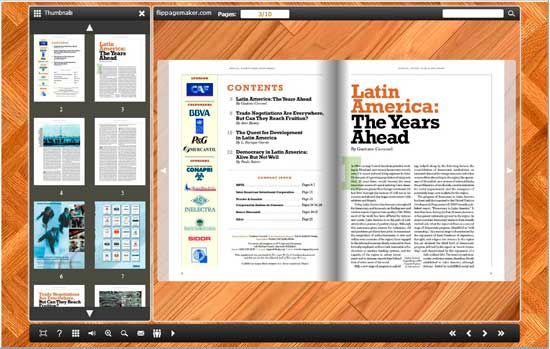 FlipBook Creator Themes Pack - Wooden_2 screen shot